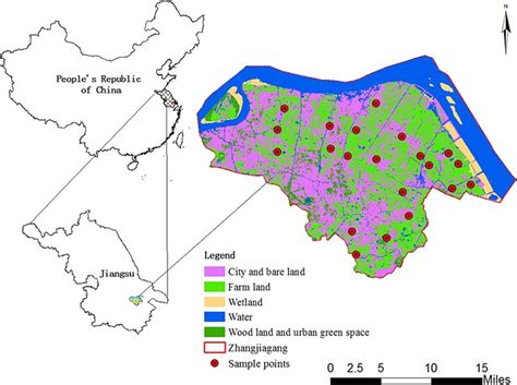 Location of the Zhangjiagang city and field sample sites. | Download Scientific Diagram