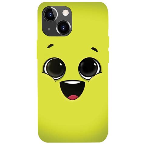 Husa pentru iPhone 13 mini din Silicon Premium, Smiley Face ...