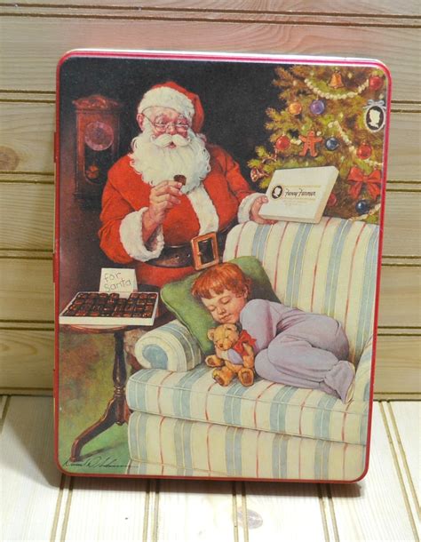 Vintage Fanny Farmer Christmas Tin Box 1991 Sweet Dreams of Christmas Daniel Andreasen Made in ...