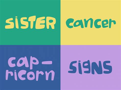 sister signs { cancer + capricorn } by washa on Dribbble