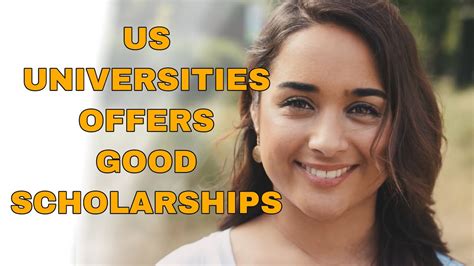 US UNIVERSITIES OFFERS SCHOLARSHIPS - Updated list | # ...