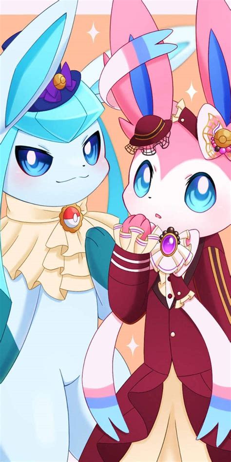 Glaceon and sylveon!! by sylveon066 on DeviantArt