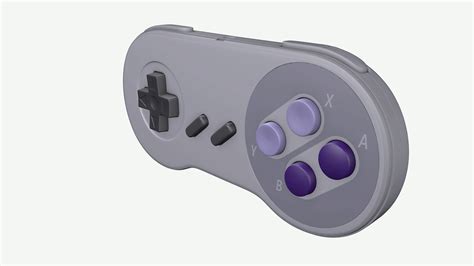 Super Nintendo Controller Model - TurboSquid 1646125