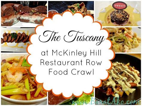 Tuscany Food Crawl McKinley Hill Restaurants Food Crawl Featured Image ...