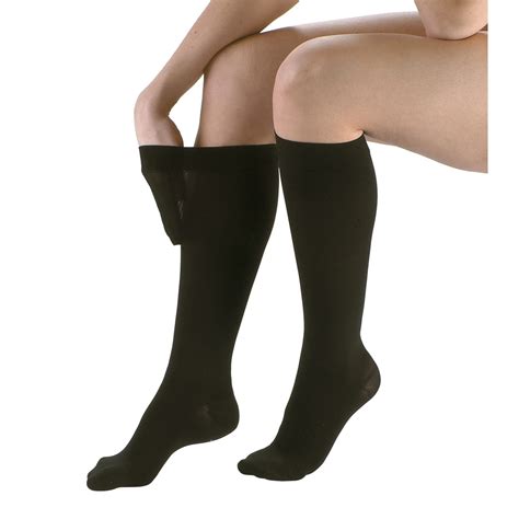 6 Pack JOBST Opaque Knee High 15-20 mmHg Compression Stockings, Large, Black - Walmart.com ...