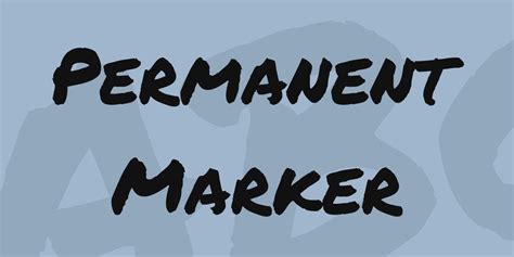 Permanent Marker Font - Download Fonts