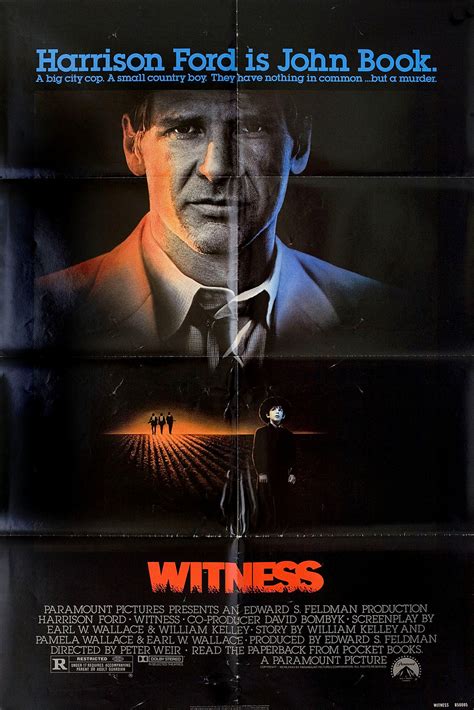 Witness Original 1985 U.S. One Sheet Movie Poster - Posteritati Movie Poster Gallery