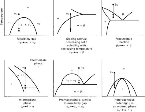 Equilibrium phase diagrams illustrating various conditions for... | Download Scientific Diagram