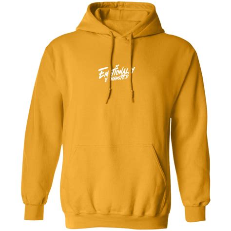 Philip DeFranco Merch Emotionally Exhausted Hoodie Sweatshirt - Tiotee