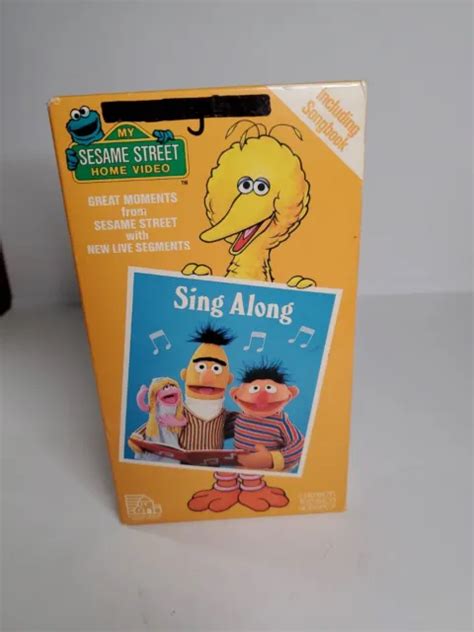 SESAME STREET SING Along (VHS, 1987) Tape Music Songs Live Segments No Songbook $8.25 - PicClick CA