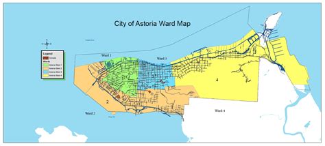 City of Astoria Oregon: City Ward Maps