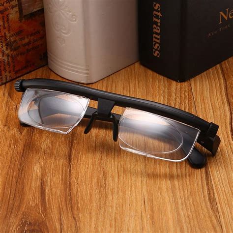 Adjustable Glasses Non-Prescription Lenses for Nearsighted Farsighted Driving Unisex Variable ...