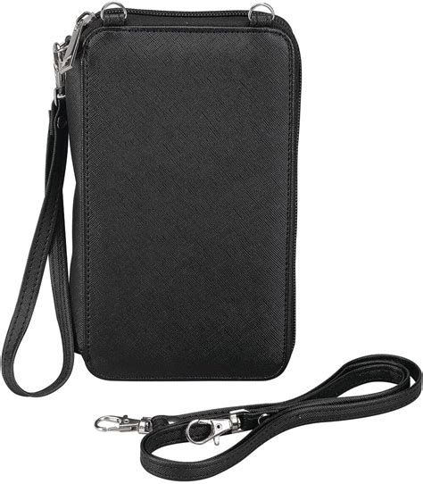 RFID Phone Wallet Shoulder Bag and Wristlet: Handbags: Amazon.com