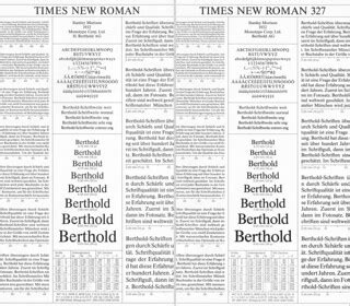 Berthold Times and Times New Roman 327 (Berthold Types, 19… | Flickr