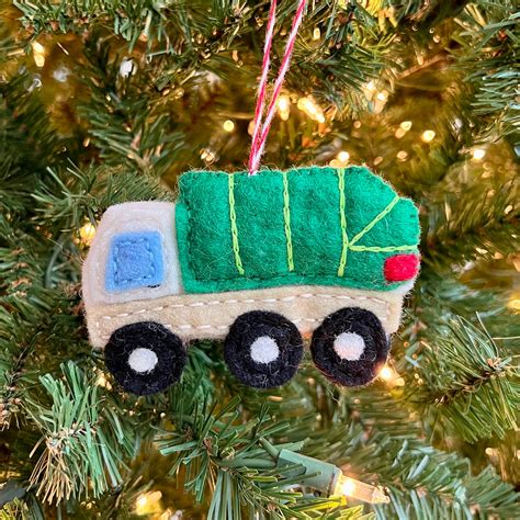 Garbage Truck Ornament Felt Wool Fair Trade Christmas Decor - Etsy