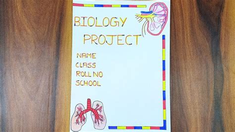 Biology Front Page Decoration Ideas