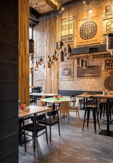 Star Burger interior design & branding - Grits + Grids | Industrial ...