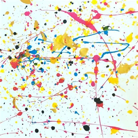 Splatter Painting with Kids - Crazy Good Fun for All Ages! | Paint splatter art, Splatter art ...