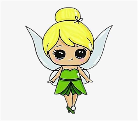 Tinkerbell Campanita Disney Princes - Cute Drawing Easy Fairy ...