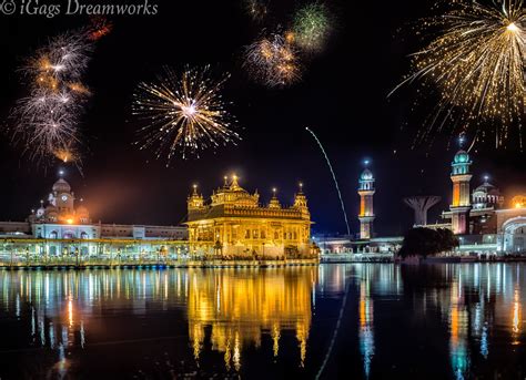 Diwali Fireworks @ Golden Temple Amritsar | A composite of D… | Flickr