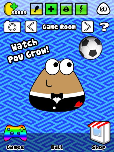 [Android] Pou is an adorable virtual alient pet that likes to eat and ...