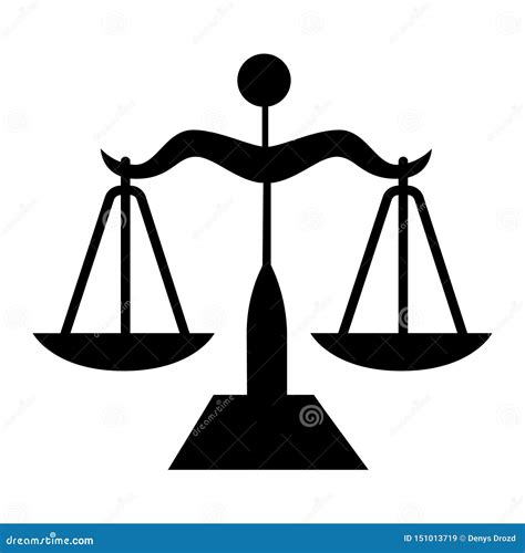 Scales Justice Icon Symbol Vector. Symbol For Web Site Computer And Mobile Vector ...