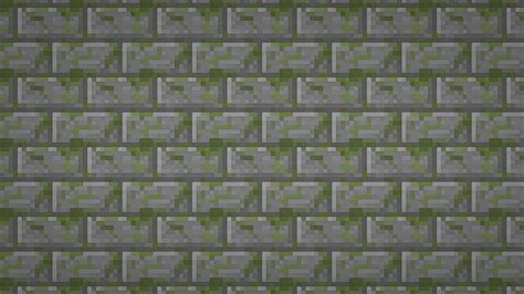 Minecraft: Moss Stone Brick Textured Wallpaper by elbarnzo on DeviantArt