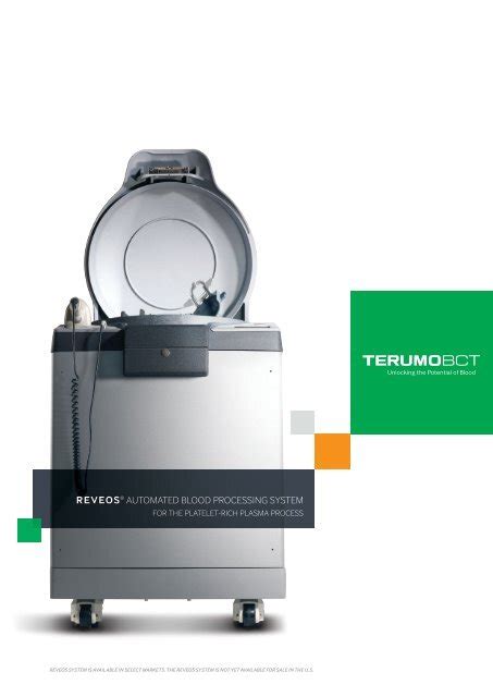 Reveos® AutomAted Blood Processing system - Terumo BCT