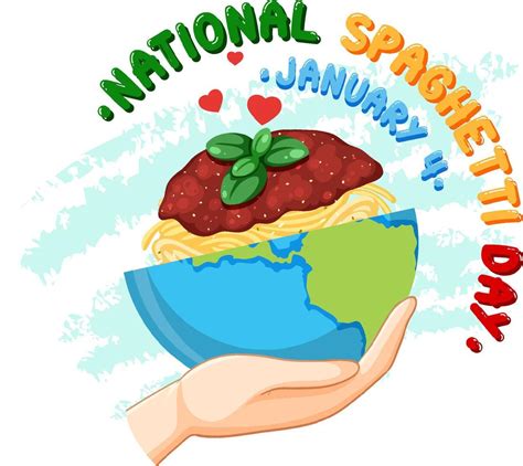 National Spaghetti Day Banner Design 13999378 Vector Art at Vecteezy