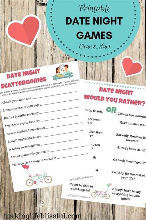 Date Night Games for Couples, Clean Couple Games, Home Date Night, Singles Dating Game - Etsy ...