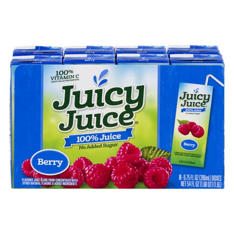 Save on Juicy Juice 100% Juice Berry Juice No Added Sugar - 8 pk Order ...