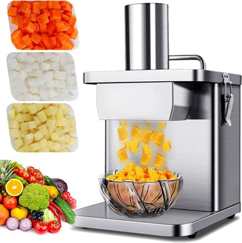 Electric Vegetable Dicer 250W Commercial Vegetable Chopper Dicer with 6 ...