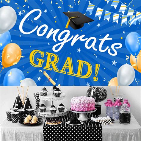 LIJCC Congrats Grad Banner 2024 Graduation Photo Background Graduation Party Decorations 2024 ...