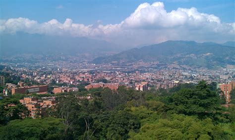 Cityscape and Mountains with sky and clouds in Medellin, Colombia image - Free stock photo ...