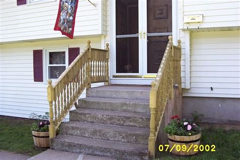 photos of railing for outside steps | Covering Concrete Stairs With Wood - General Discussio ...