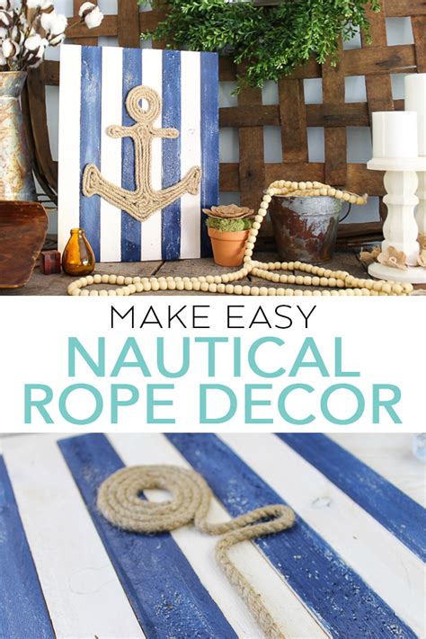 Nautical Rope Decor You Can Make in Minutes - The Country Chic Cottage