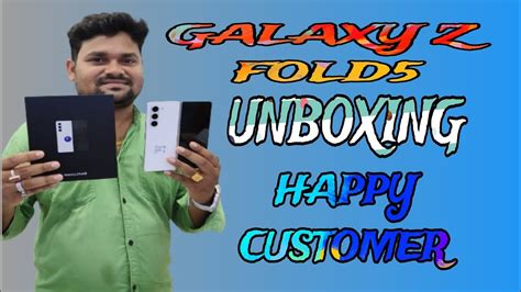 Samsung galaxy Z Fold 5 unboxing 🔥 First look || Happy customer 💯 - YouTube