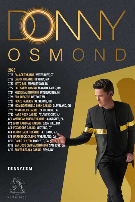 2023 U.S. Tour Dates - Donny.com