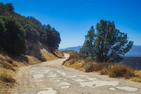 Rugged Road in California Mountains Stock Image - Image of wilderness ...