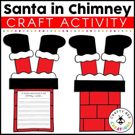 Santa Stuck in Chimney Craft Activity - Crafty Bee Creations