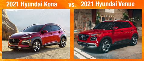 Hyundai Crossover Comparison: 2021 Hyundai Kona vs 2021 Hyundai Venue ...