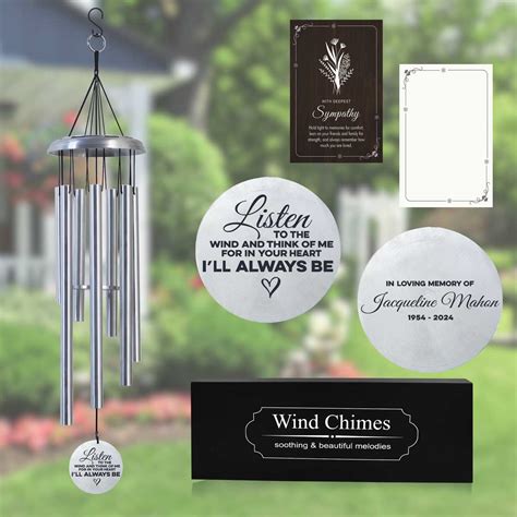 Personalized Memorial Engraved Wind Chimes WCP25 – PORTHO MALL USA LLC