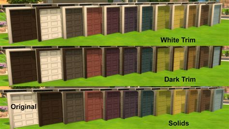 Grouch Garage Door Recolors | SimsWorkshop