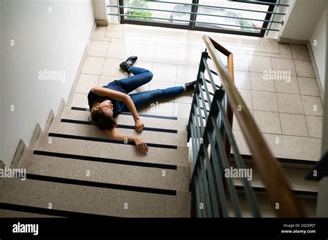 Anime Girl Falling Down Stairs