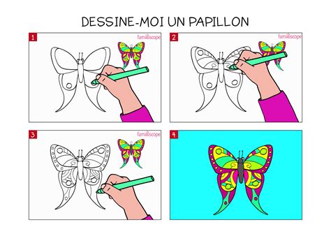 Apprendre À Dessiner Un Papillon En 3 Étapes concernant Dessin Petit Papillon ...