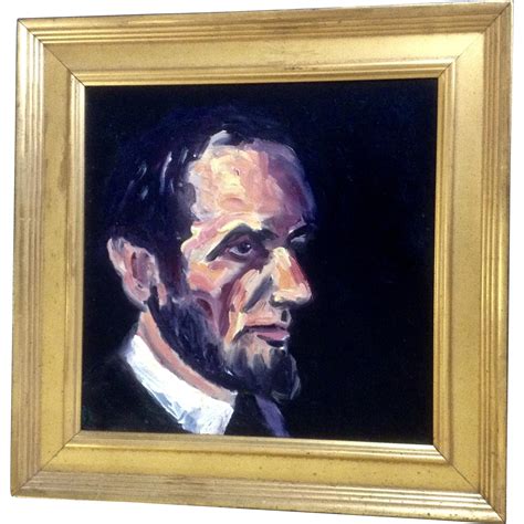 President Abraham Lincoln Bust Portrait Oil Painting on Canvas | Painting, Oil painting on ...