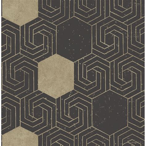 2902-25548 - Momentum Dark Brown Geometric Wallpaper - by A-Street Prints