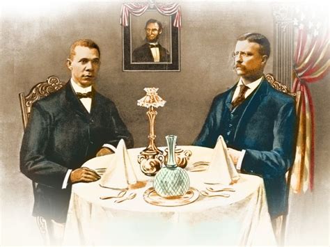 1901, October 16; Booker T. Washington dines with Theodore Roosevelt at ...