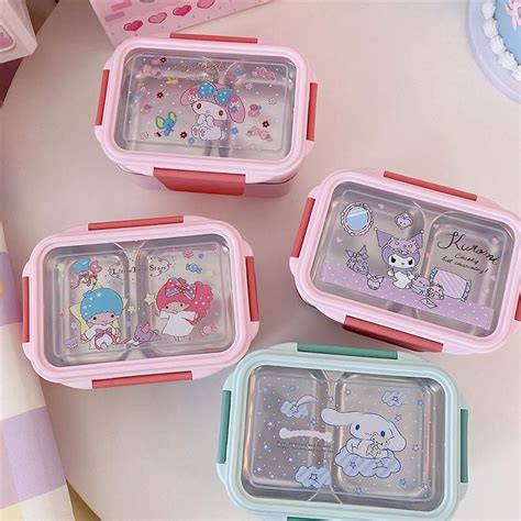 Cute Cartoon Lunch Box Kawaii Cups, Cute Cartoon, Lunch Box, Bowl ...