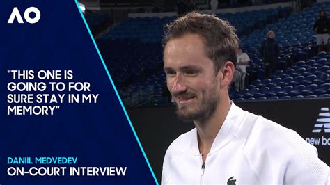 Daniil Medvedev On-Court Interview | Australian Open 2024 Second Round ...